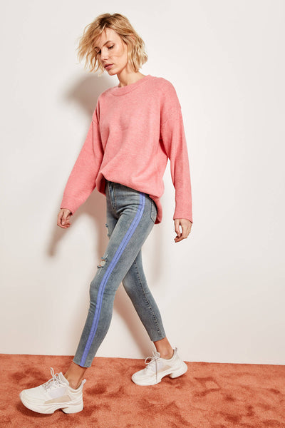 Advanced Printing High Waist Skinny Jeans