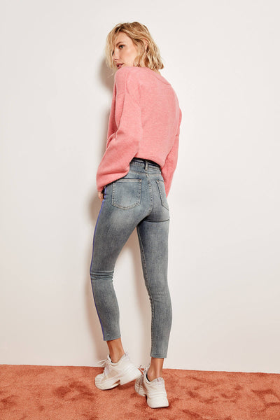 Advanced Printing High Waist Skinny Jeans