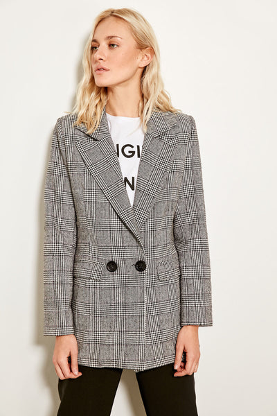 Gray Plaid Coat