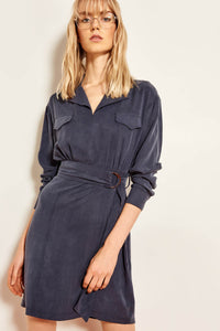 Advanced Linking Navy Dress