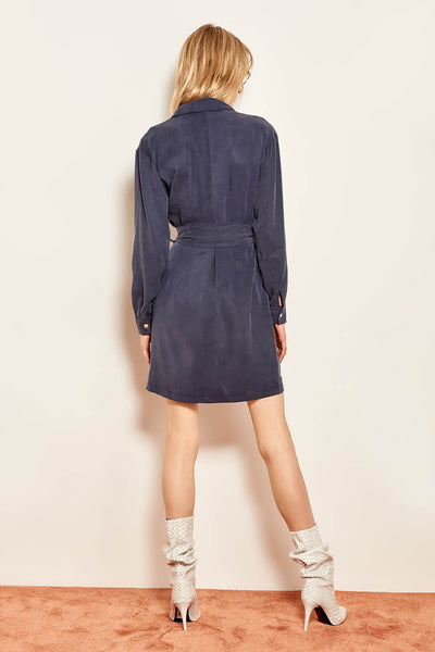 Advanced Linking Navy Dress