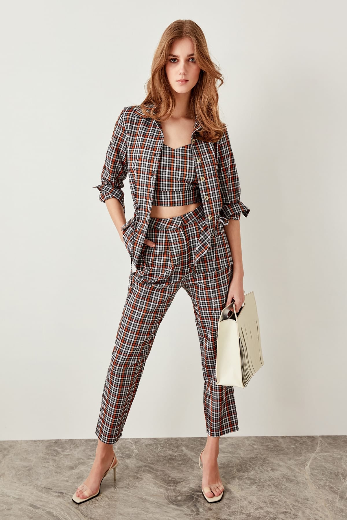 Multi-Color Plaid Pants