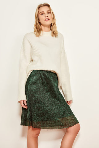 Green Knitting Skirt