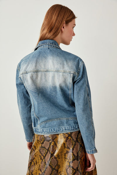 Blue Belt Biker Advanced Denim Jacket