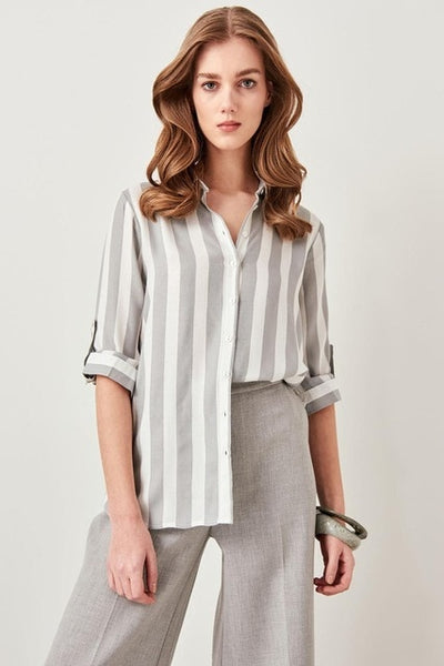 Striped shirt Khaki