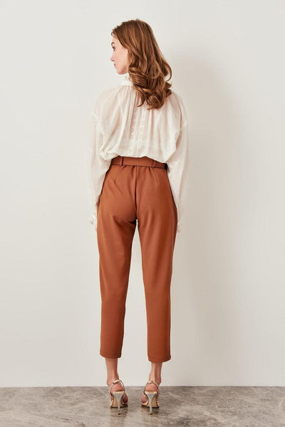 Mink Button Detail Pants