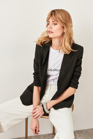 Black Striped Jacket