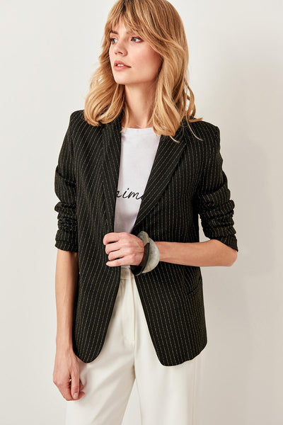 Black Striped Jacket