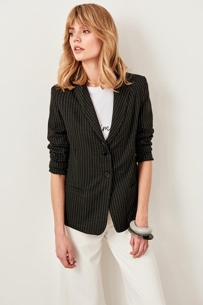 Black Striped Jacket