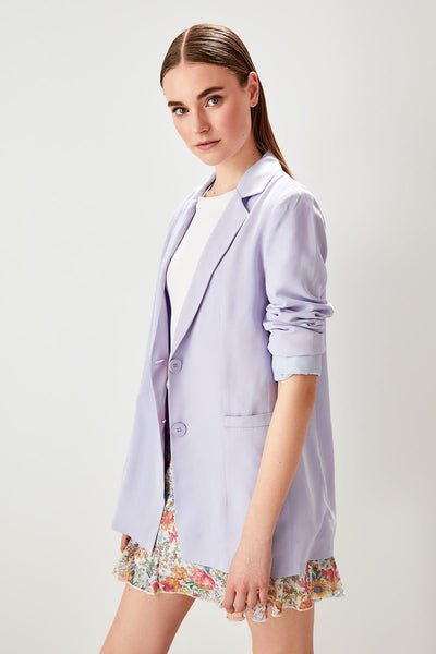 Lilac Button Detail
