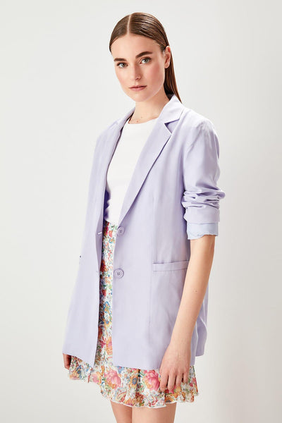 Lilac Button Detail