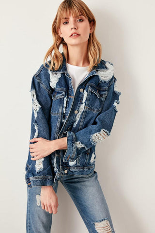 Ripped Denim Jacket