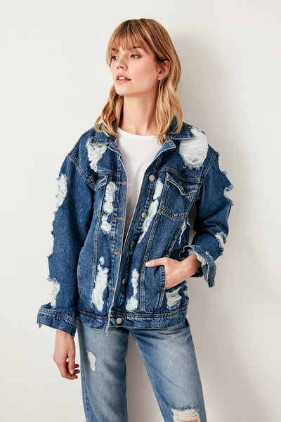 Ripped Denim Jacket