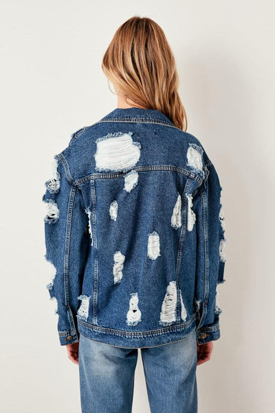 Ripped Denim Jacket