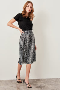 Black Snake Patterned skirt