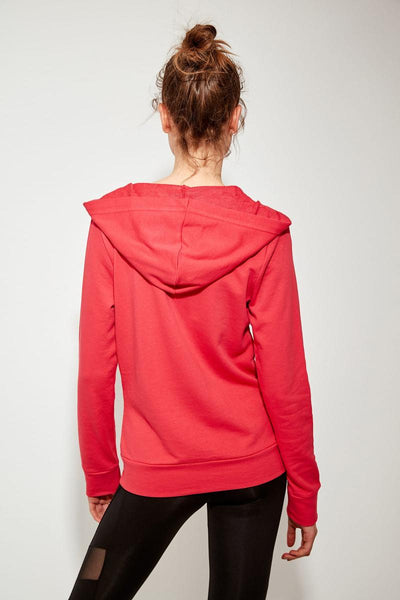 Fuchsia Soft Textured Sports Sweatshirt