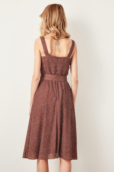 Brown Polka Dot Dress