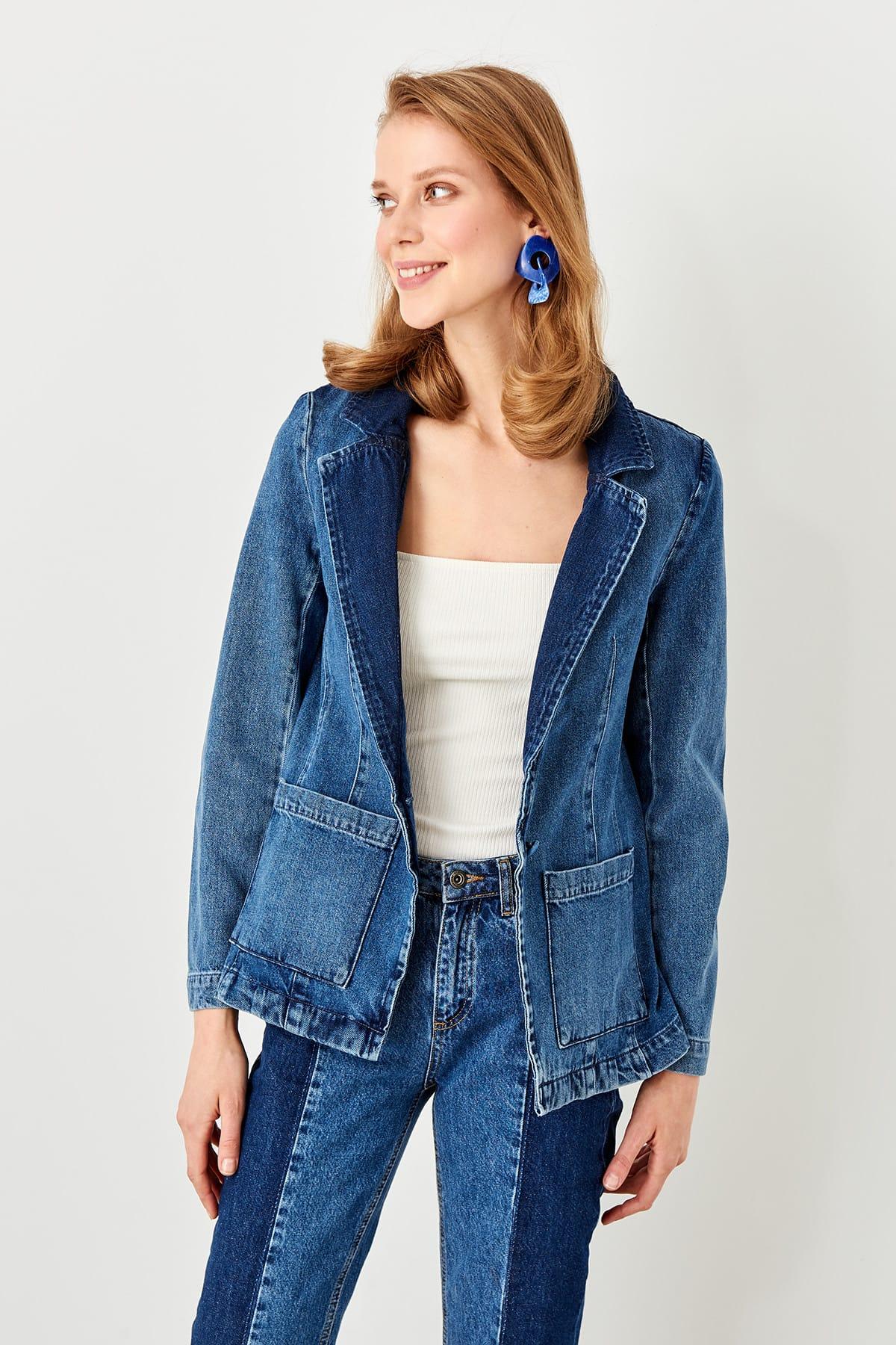 Blue Blazer Denim Jacket