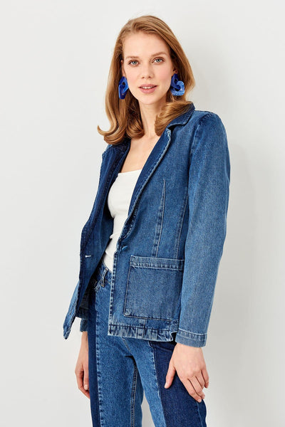 Blue Blazer Denim Jacket