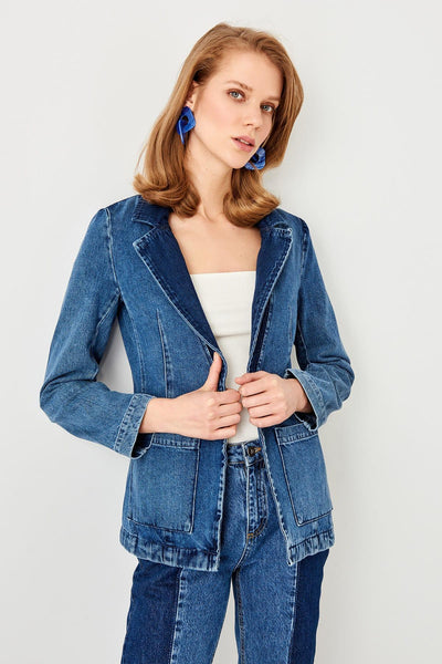 Blue Blazer Denim Jacket