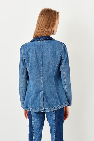 Blue Blazer Denim Jacket